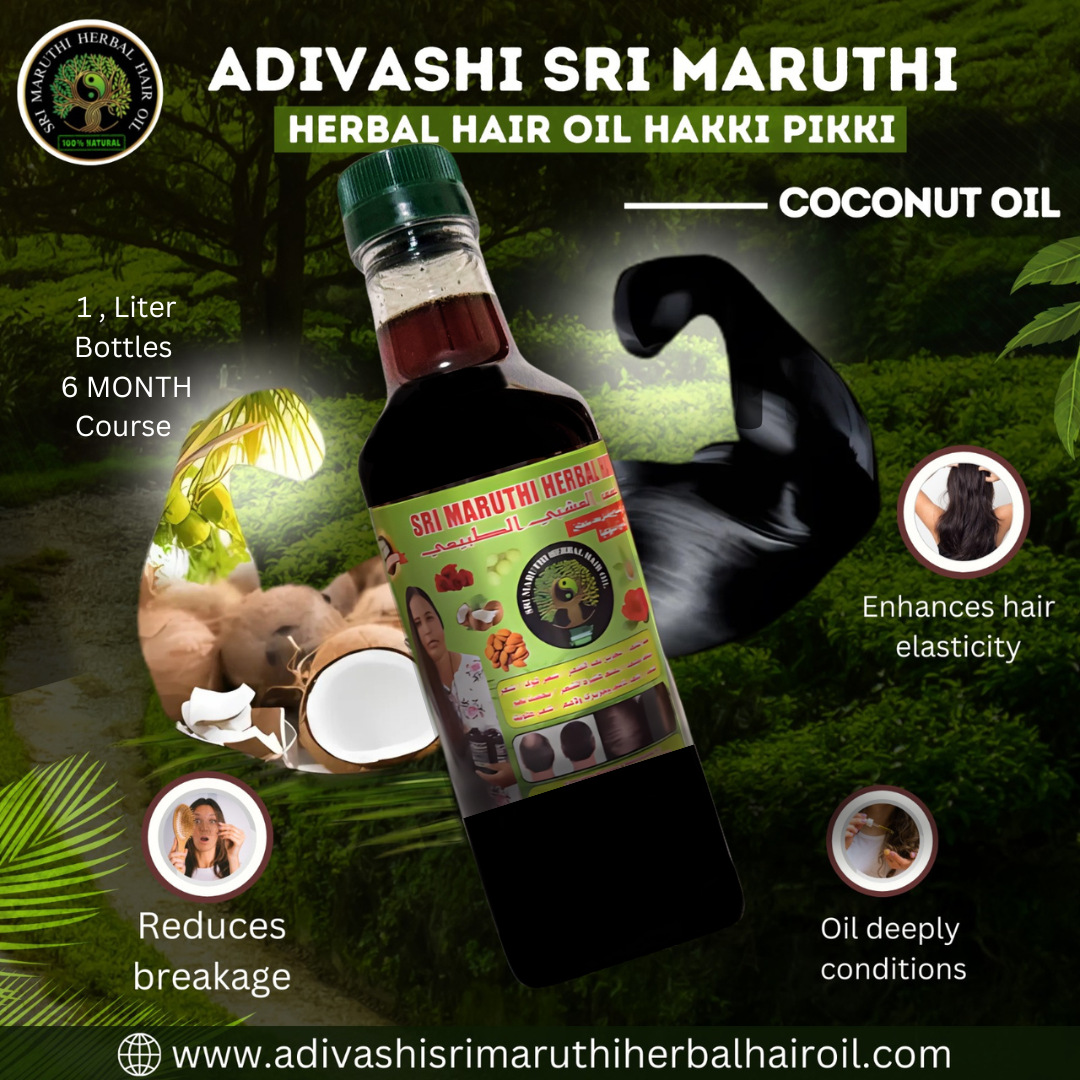 Mix 3 in 1 1000ml Adivasi Hair Herbal Oil